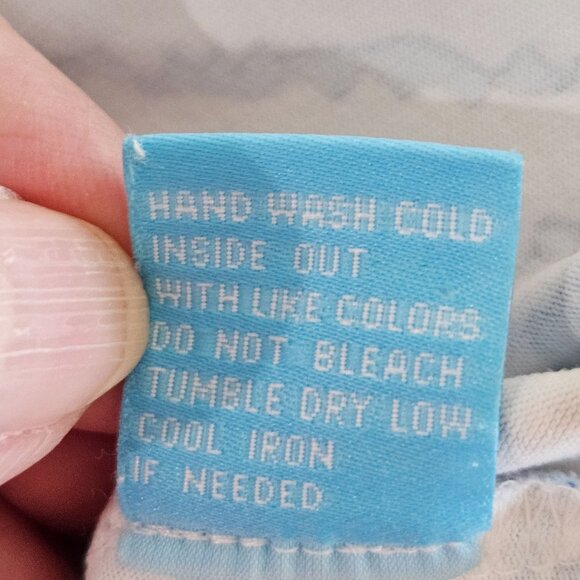 J. McLaughlin Biscayne Band Collar Tunic Size Medium Catalina Cloth Blue - Picture 9 of 9